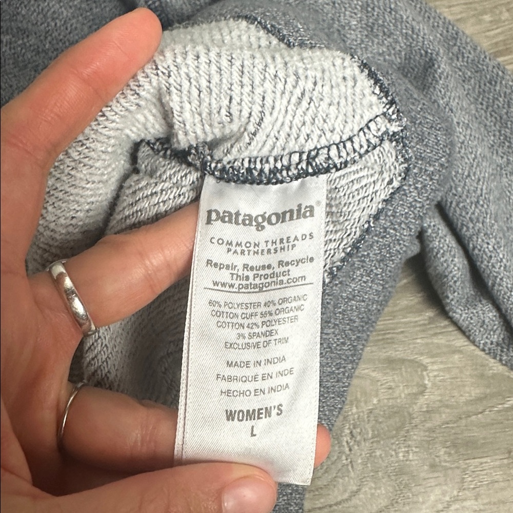 Patagonia Women’s Cloud Stack Hoodie Full Zip Jacket Grey Large - Picture 5 of 8